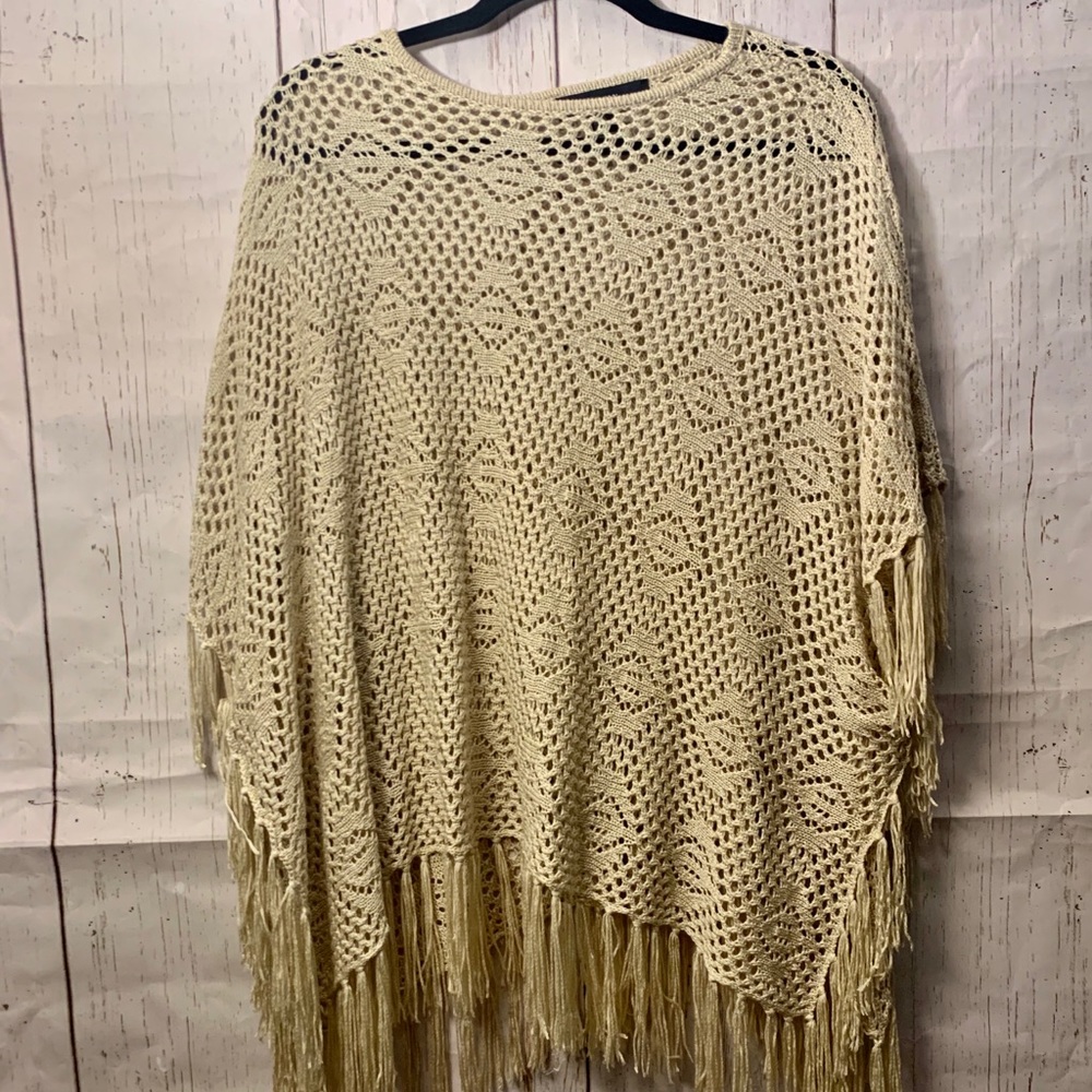 Forever 21 fringe poncho